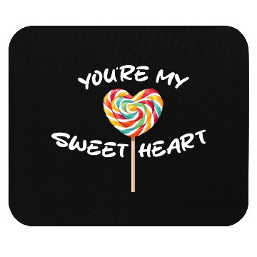 Discover Sweetheart Rainbow Lollipop Valentine's Day Lolli Mouse Pads
