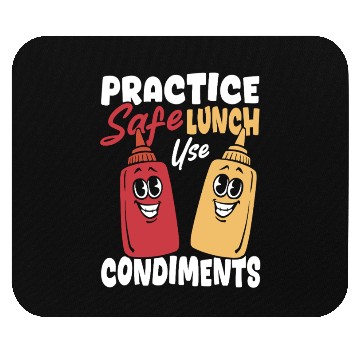 Discover Condiment Practice Safe Lunch Use Condiments Mouse Pads