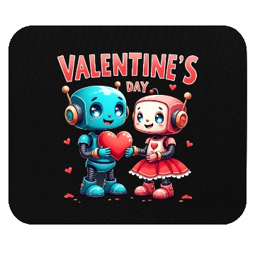 Discover Valentines Day Robot Love Mouse Pads