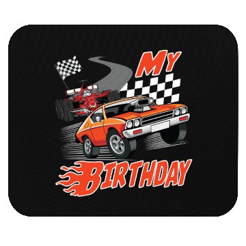 Discover Fun My Birthday Race Car Boys Girls Youth Men Mouse Pads