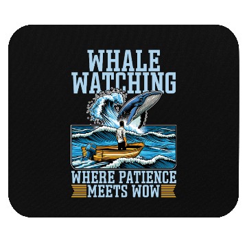 Discover Whale Watching Where Patience Meets Marine Animal Mouse Pads