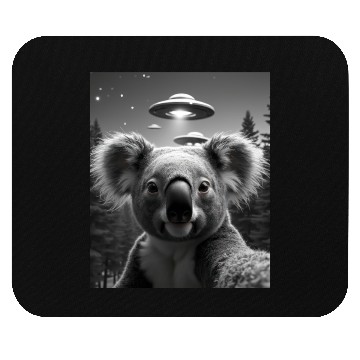 Discover UFO Funny Koala Bear Mouse Pads