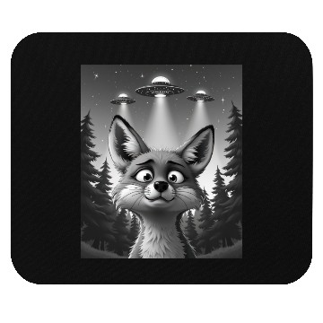 Discover UFO Funny Fox Mouse Pads