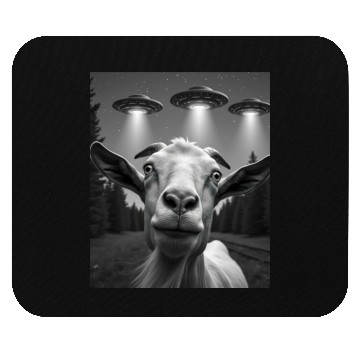 Discover UFO Funny Goat Mouse Pads
