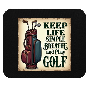 Discover Golf Breath and Play Golf Mouse Pads