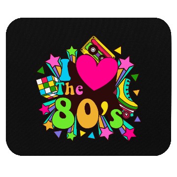 Discover Retro 80s Style design – Perfect for Nostalgia Fa Mouse Pads