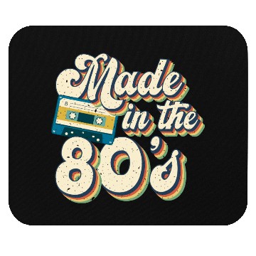 Discover Retro 80s Style design Perfect for Nostalgia Fans Mouse Pads