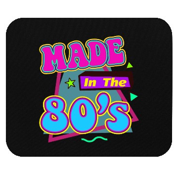 Discover Retro 80s Style design Perfect for Nostalgia Fans Mouse Pads