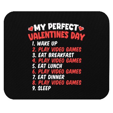 Discover Perfect Valentines Day Play Video Games Funny Game Mouse Pads