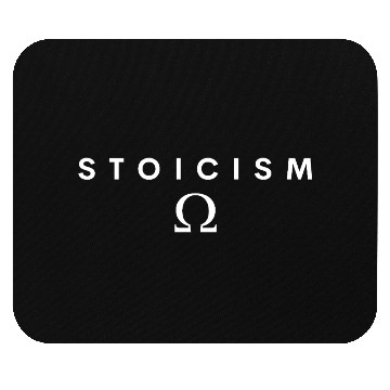 Discover Stoicism Omega - Minimalist Typography Mouse Pads