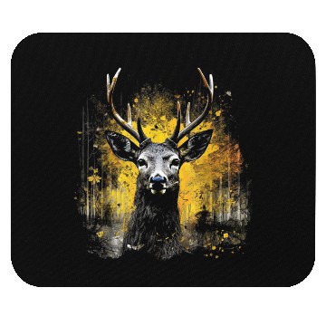 Discover Modern Artistic Deer Head Design Mouse Pads