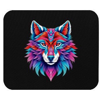 Discover Wolf head 21 Mouse Pads