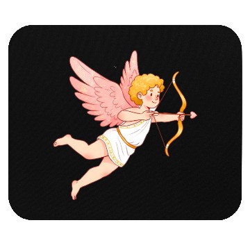 Discover Cupid with Bow and Arrow. Mouse Pads