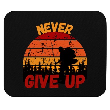 Discover Never Give Up Forest Adventure Design Mouse Pads