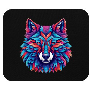 Discover Wolf head 25 Mouse Pads