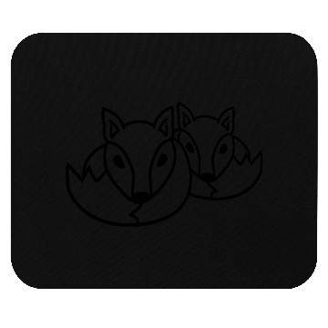 Discover 2 Foxes Friends Red Fox Two Wild Animals Team Crew Mouse Pads