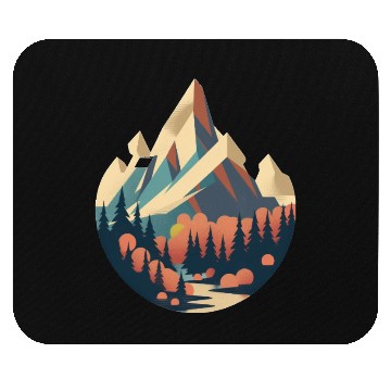 Discover Modern Mountain Serenity Mouse Pads