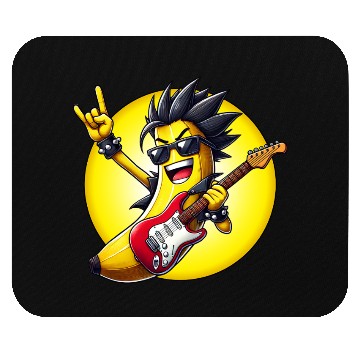 Discover Cool Banana Playing Guitar Mouse Pads