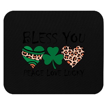 Discover bless you peace love lucky Mouse Pads