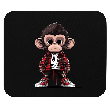 Discover Bored Monkey Mouse Pads