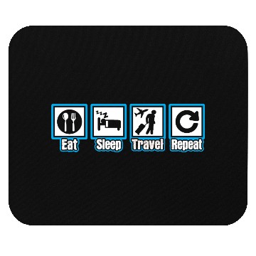 Discover Eat Sleep Travel Repeat Mouse Pads