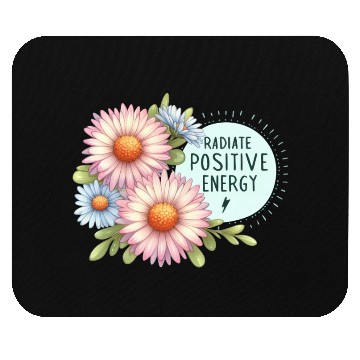 Discover Radiate Positive Energy: Daisy and Bloom Art Mouse Pads