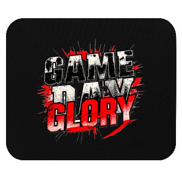 Discover Game Day Glory Intense Bold Sports Design Mouse Pads