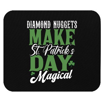 Discover Diamond Nuggets Make St Patricks Day Magical Mouse Pads