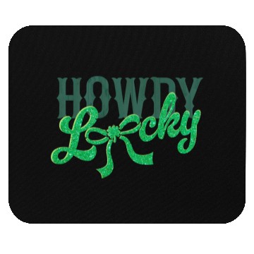 Discover Howdy Lucky Western Cowgirl St Patricks Design Mouse Pads
