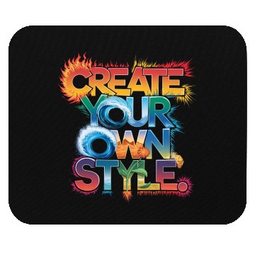 Discover Create Your Own Style" - Unique and Creative Desig Mouse Pads
