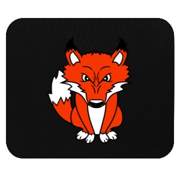 Discover Fox Evil Eye Dangerous Red Fox Wild Animal Angry Mouse Pads