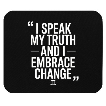 Discover Gemini Zodiac: I Speak My Truth And I Embrace Mouse Pads