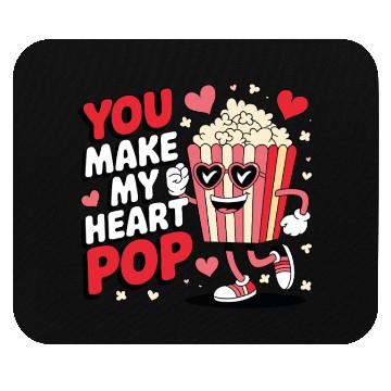 Discover Fun You Make My Heart Pop Popcorn Mouse Pads