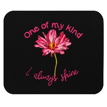 Discover Positive quote pink Cosmos flower self-affirmation Mouse Pads