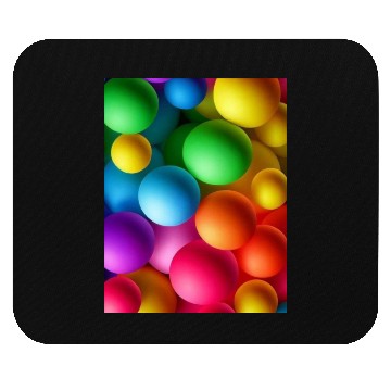 Discover Vibrant Multi Colored Spheres Mouse Pads