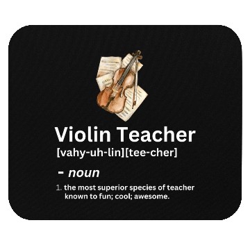 Discover violin teacher funny noun definition Mouse Pads
