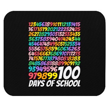 Discover 100 days of school Math Numbers 100th Days Of Scho Mouse Pads
