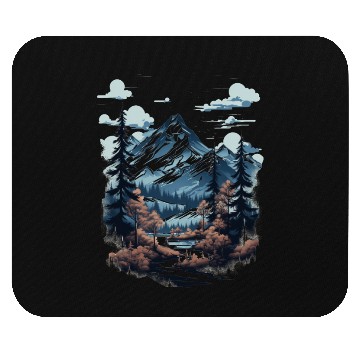 Discover Midnight Mountain Serenity Mouse Pads