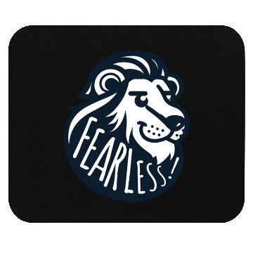 Discover fearless lion Mouse Pads