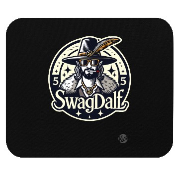 Discover Swagdalf – The Swaggin' 70s Pimp Wizard Mouse Pads