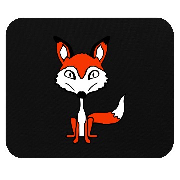 Discover Fox Evil Look Dangerous Crazy Wild Animal Fun Face Mouse Pads
