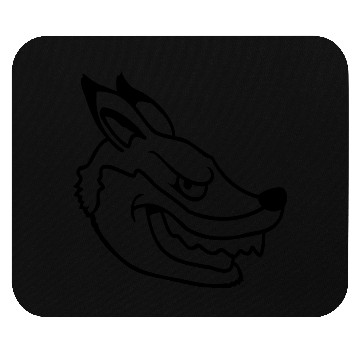 Discover Fox Evil Look Dangerous Crazy Wild Animal Fun Face Mouse Pads
