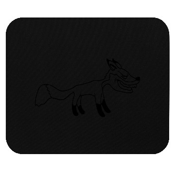 Discover Fox Evil Look Dangerous Crazy Wild Animal Fun Face Mouse Pads