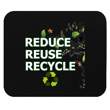 Discover Reduce Reuse Recycle Eco-Friendly Mouse Pads