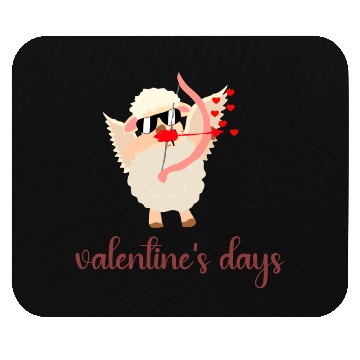 Discover valentine s days llama Mouse Pads