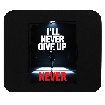 Discover Never Give Up Motivation Mouse Pads
