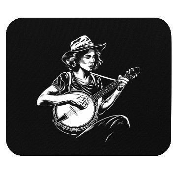 Discover Banjo Boy Sketch Mouse Pads