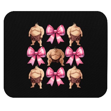 Discover Coquette Bow Sumo Wrestling Japanese Sumo Wrestler Mouse Pads