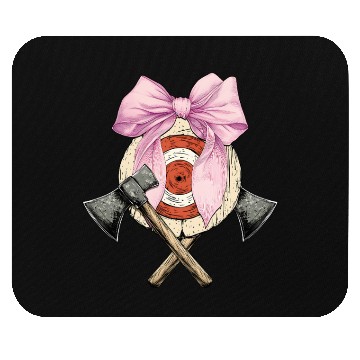 Discover Coquette Bow Axe Throwing Axe Thrower Mothers Day Mouse Pads