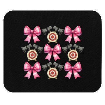 Discover Coquette Bow Axe Throwing Axe Thrower Mothers Day Mouse Pads
